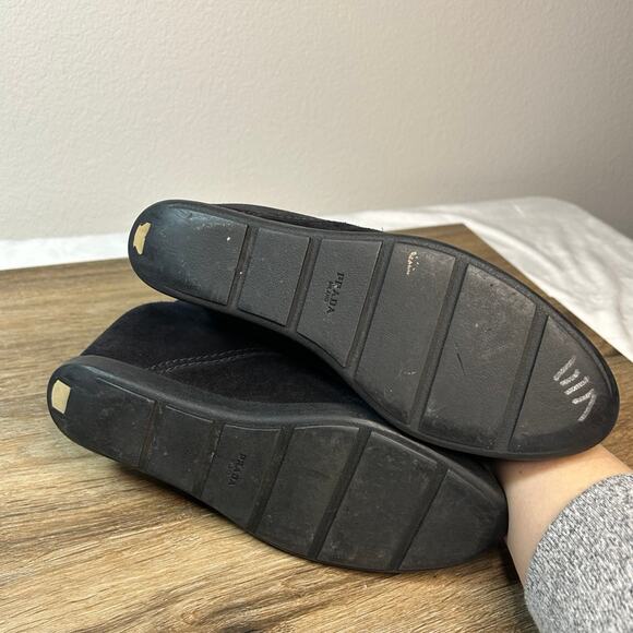 PRADA Rossa Desert Wedge Black Suede
SIZE 38 Lace-up Booties - Picture 7 of 10